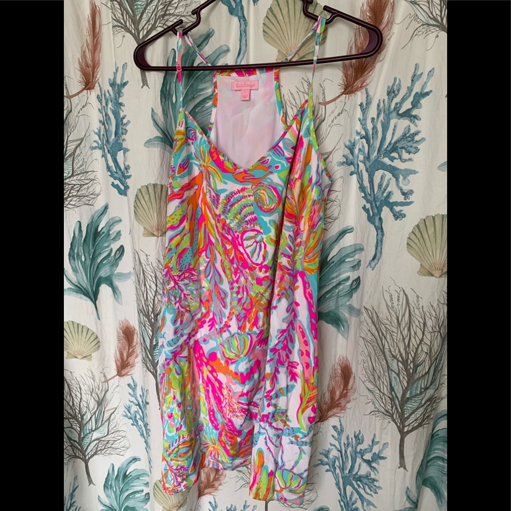 Lilly Pulitzer silk dress large